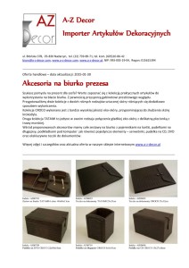 thumbnail of Akcesoria na biurko prezesa