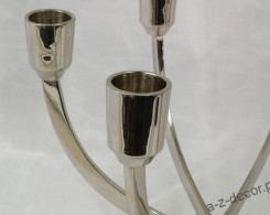 Nowoczesny czteroramienny świecznik metalowy