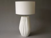 White ceramic table lamp