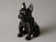 Black ceramic dog
